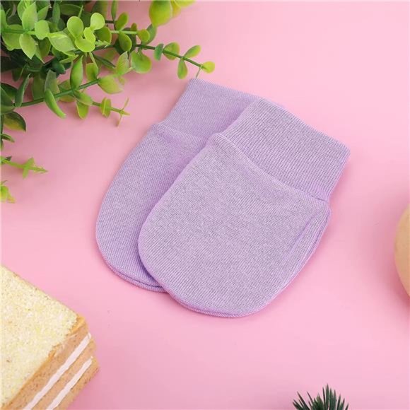 Yolev 6 Pairs Newborn Baby Mittens loves Cotton Soft Anti-Scratch Mittens Gloves